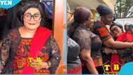 Lordina Mahama: First lady shows humble side, connects with mourners at funeral