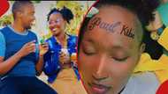 Romantic lady gets henna of her lover's name on her forehead, video causes a stir