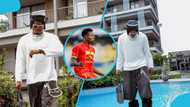 Black Stars striker shows off GHS 40k drip with a designer bag & Balenciaga boots (Photos)