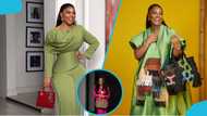 Jackie Appiah wows in pink pantsuit and $17,000 Birkin in new photos