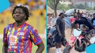 Sulley Muntari in Awe as Big Bikers Show Off Stunning Skills in Accra: Video