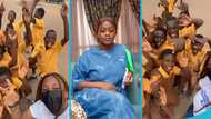 Farida Mahama shows humble side as she takes a selfie video with underprivileged kids