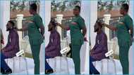 Ahuofe Patri takes best man role personal as she holds portable fun so Kalybos does not sweat