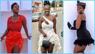 Old photos of curvy TikTok star Felicia Osei looking slim and wearing big earrings in her teens causes stir