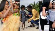 Big girl Titi: Sarkodie’s daughter goes swimming fearlessly like adult in new video