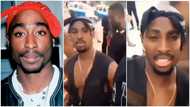 Man who looks like Tupac joins EndSARS protest, video surprises many