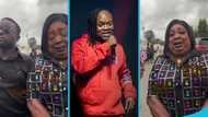 Ghanaians blast Maame Ode as she cries fake tears at Daddy Lumba's residence as video trends