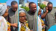 Malik Basintale shows his humble side, vibes with Ghanaian woman in video: "Leadership is working"