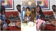 Mercy Johnson 'defeats' rival and her 3 children with new video playing with her husband