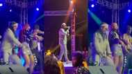 Nana Acheampong surprises daughter Gyakie; storms stage to perform with her