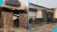 Fire guts large warehouse in Tema Industrial Area, firefighter seriously injured