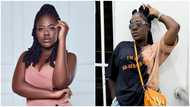 Asantewaa turns heads in torn jeans, flaunts half Bantu knots and knotless braids hairdo in photos