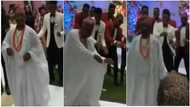 Groom's father "scatters" dance floor with swag and amazing dance steps, sends guest screaming in cute video