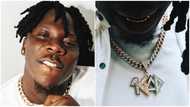 Stonebwoy splashes GHC550k on 1GAD diamond necklace for his birthday, flaunts it in video