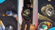 Ghanaian man transforms T-shirt into masterpiece for Sarkodie’s Rapperholic