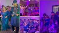 Oyinbo lady dresses in traditional attire as she marries African man, adorable video pops up