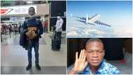 Bye bye my country -Young man says as he moves to the UK & shares arrival photos