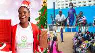 Ghanaian beauty queen blesses dozens of disabled people with 80 hampers for X'mas