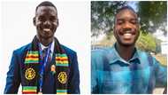 Excited Ghanaian young man announces graduating with 2nd class upper from university