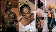 Asantewaa shows off her fresh 'chest' in different dresses, dances in video; fans go crazy