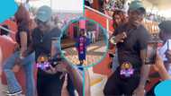President's Cup: Stephen Appiah flaunts his beautiful daughter at Hearts vs Kotoko clash, Video