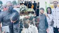 Bola Ray, Iona, others mourn with Keche Andrew as he buries father, emotional photos emerge