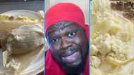 Eddie Nartey buys one ball of Ga Kenkey in Canada for GH¢50, weeps as it turns into powder