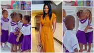 Yvonne Nelson's video from daycare melts hearts on Instagram, spark public outrage on Twitter: "Ghanafuo kasa"