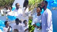 Beautiful videos drop as YOLO star Aaron Adatsi and his fiancée outdoor newborn son