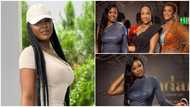 Salma Mumin rocks a skintight dress as she poses with Joselyn Dumas and Lucky Lawson: "Your backside wasn't done well at all"