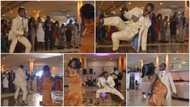 Handsome man proves dance skills at wedding ceremony; makes power moves with bridesmaid in video