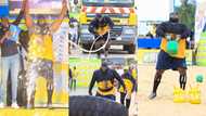 Ghana's Strongest: Shaka Zulu wins Champion of Champions edition after pulling a truck weighing 46,000 kg (photos)