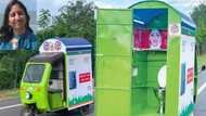 Woman builds special mobile toilet for ladies who need clean public restrooms