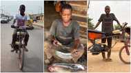 16-year-old boy converts his bicycle to motorbike using generator engine, says he spent GHc450