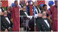 Drama as obroni groom denies wife at wedding, picks a man as bride in viral video, many react