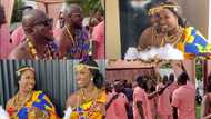 Beautiful Ghanaian twin sisters marry 2 friends at the same wedding, lovely videos drop