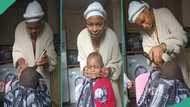 Wise Nigerian woman in UK turns barber at home, shaves her son's hair: "GH₵670 every 3 weeks"