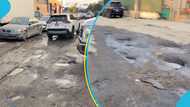 Ghanaian man in disbelief after seeing potholes on US road, video of his reaction goes viral: "It's like I'm in Ghana"
