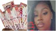 "He gave me the money & walked away" - GH lady celebrates as stranger gifts her GH₵2k for her beauty