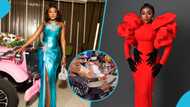 “Ini Edo does not know how to hold a wine glass”: Nigerian star chills at Richard Armah Quaye's birthday party