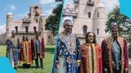 President Mahama exudes confidence in Ethiopian imperial attire at the historic Fasil Ghebbi royal complex