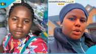 Ghanaian lady rejoices as she relocates abroad, flaunts transformation in video