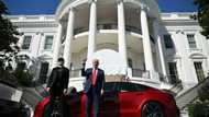 Trump burnishes Tesla at White House in show of support for Musk