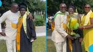 Proud Ghanaian father celebrates daughter after graduating from senior high school