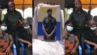 First video of the mother and father of policeman shot in Korle-Bu bullion van robbery weeping will break hearts today