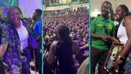 Afronita mobbed by Prempeh College boys, they chase her car in video: "The love is deep"