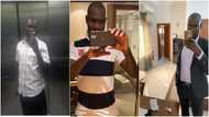 Hustling man who has now made it in life shares photos showing his transformation