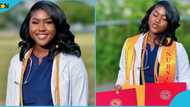 Ghanaian lady rejoices as she bags three degrees at once, gets a car as a reward in video