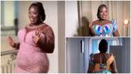 Ghanaian bride Patricia wins over the internet with her corseted kente gown and dance moves