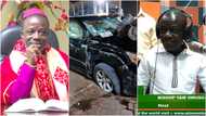 Bishop Owusu Ansah escapes death in car accident, photos drop